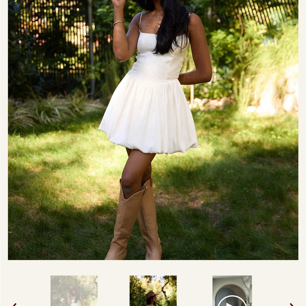 Sweet White Babydoll Mini Dress